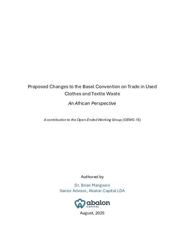 Basel Convention African Perspective