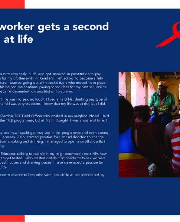 A sex worker gets a second chance at life