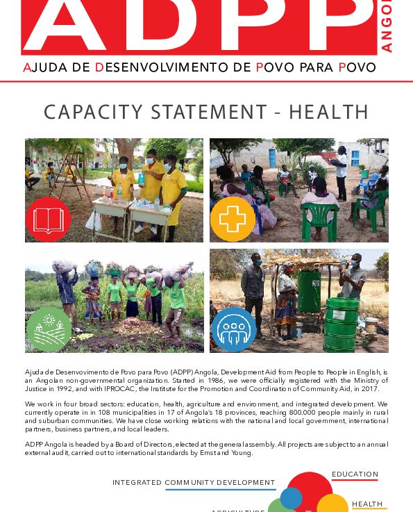 ADPP Capacity Statment Health ENG