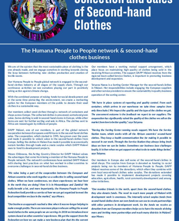 HPP network second hand clothes business