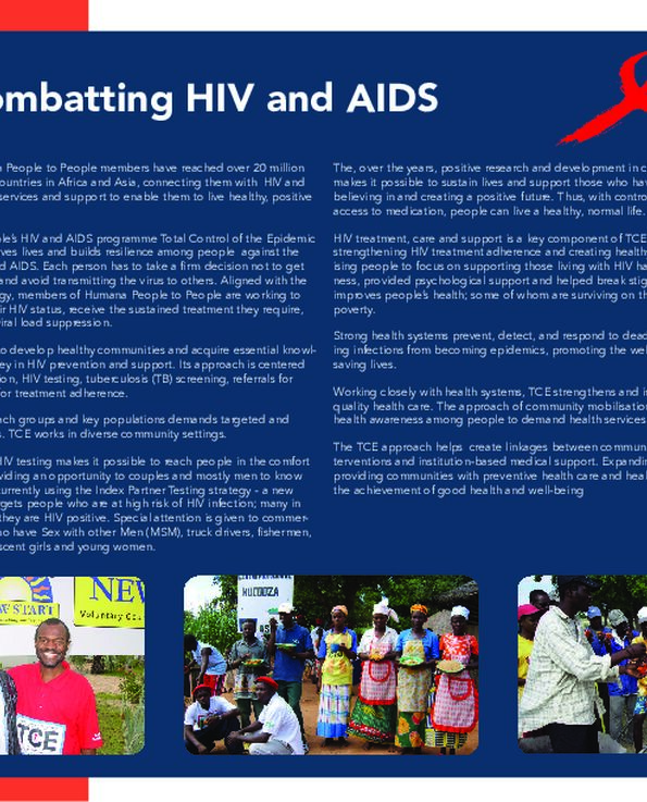 TCE combatting HIV and AIDS